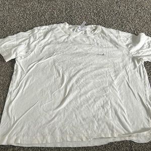 White H&M tee